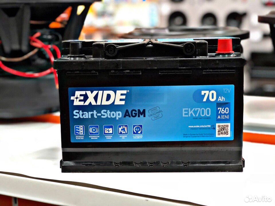 Exide start-stop AGM ek700. Exide ek960 AGM.