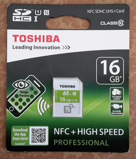 Новая Toshiba GB Class 10 NFC sdhc Card