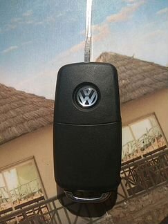 Выкидной ключ volkswagen Polo с оригинальным логот