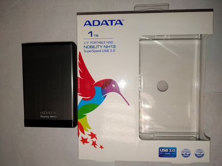 Внешний жёсткий диск adata 1TB, 2,5