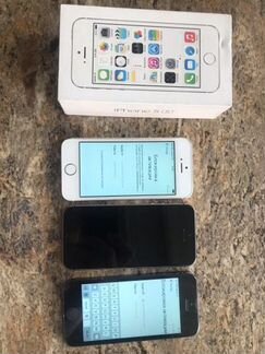 2 Айфона 5S и 1 айфон 5 заблокированные на запчаст