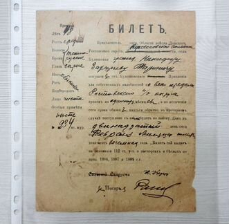 Билет (паспорт) 1918 года, Дон