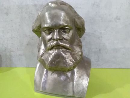 Бюст Маркса СССР силумин