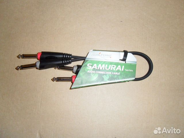 Аудиокабель 2х6.3-2х6.3