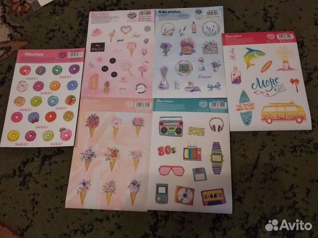 Наклейка набор наклеек планинг ежедневник