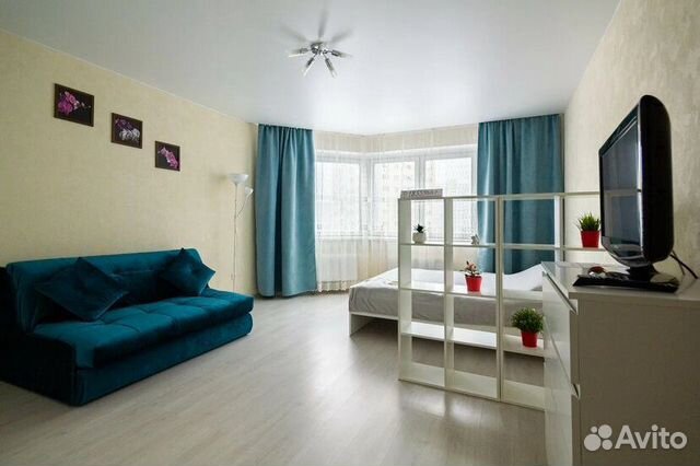 

1-к. квартира, 44 м², 2 кровати