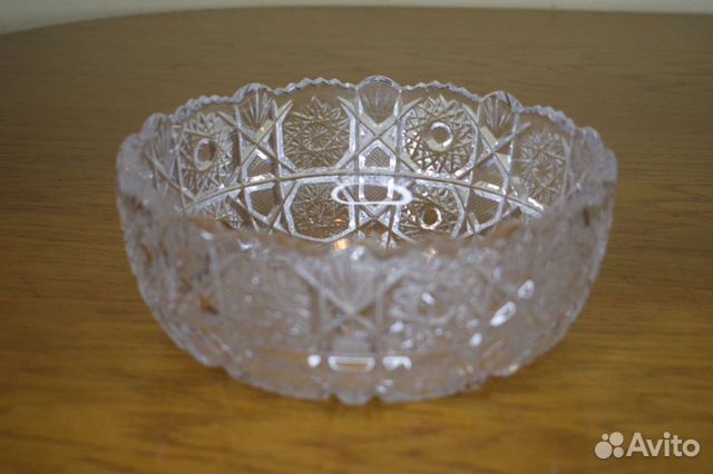 Хрустальная ваза Чехия винтаж