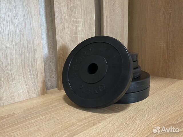 Диск, блин обрезиненный 2,5 кг