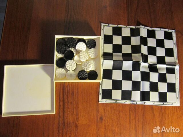 «Шашки» с виниловой, клеёнчатой доской