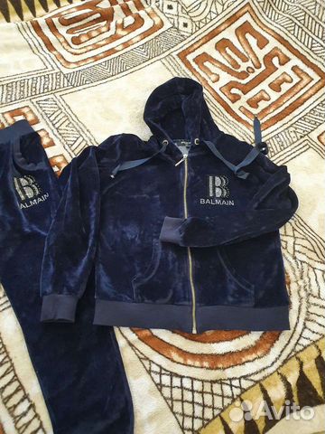 Костюм спортивный велюровый balmain