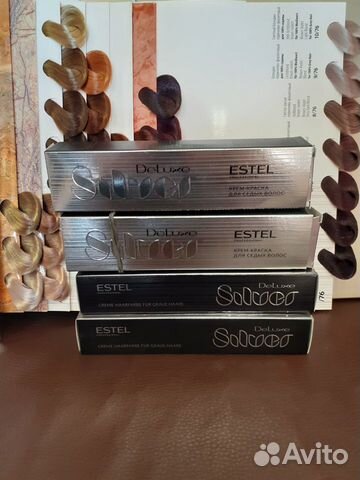 Профессиональный краситель для седины silver delux