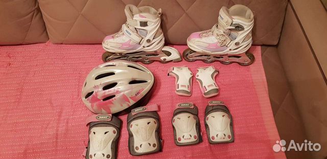 Ролики с защитой и шлемом