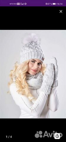Шапка и снуд женский