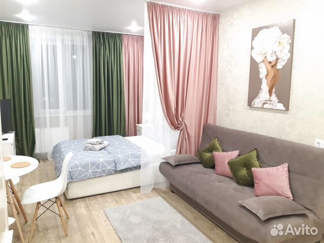 

Квартира-студия, 30 м², 2 кровати