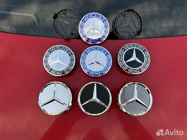 Колпачки на литые диски mercedes мерседес цо 4шт