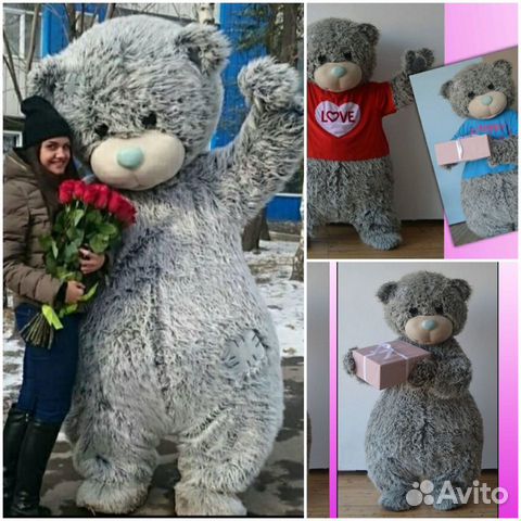 Мишка Тедди Поздравляет-Ростовая кукла (Аниматор)