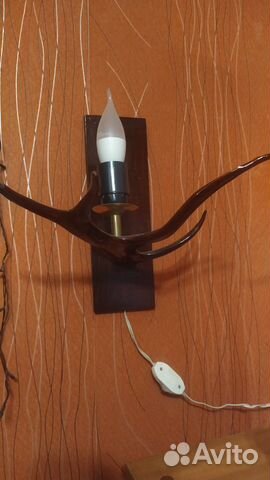 Светильник настенный рог