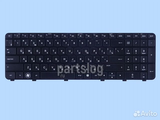 Клавиатура для HP dv6-6000, dv6-6100 Черная С рамк