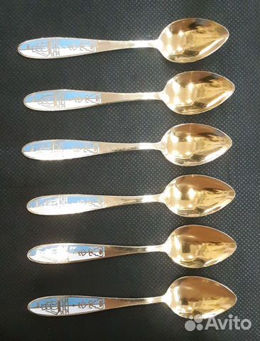 Серебряные кофейные ложки производства СССР