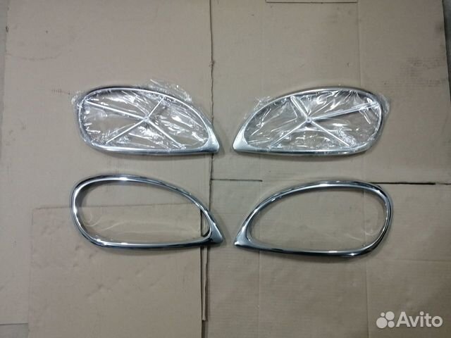 Новые ободки фар хром газ 31105 Волга