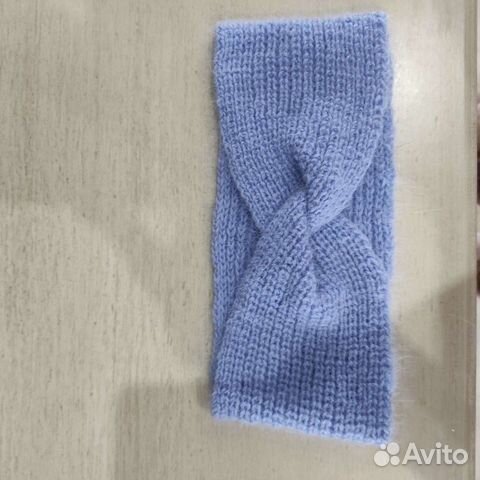 Повязка на голову вязаная