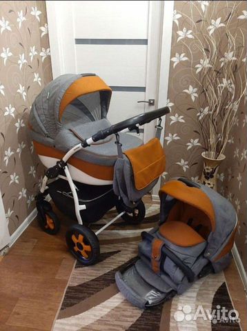 Коляска 2в1/3в1 как новая indigo camila