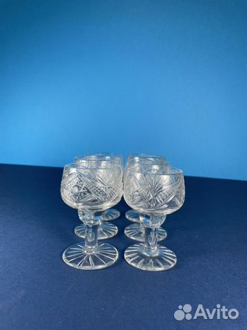 Рюмки стопки хрусталь Чехия 6 штук