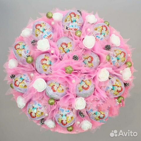 Букет из Киндер сюрпризов яиц
