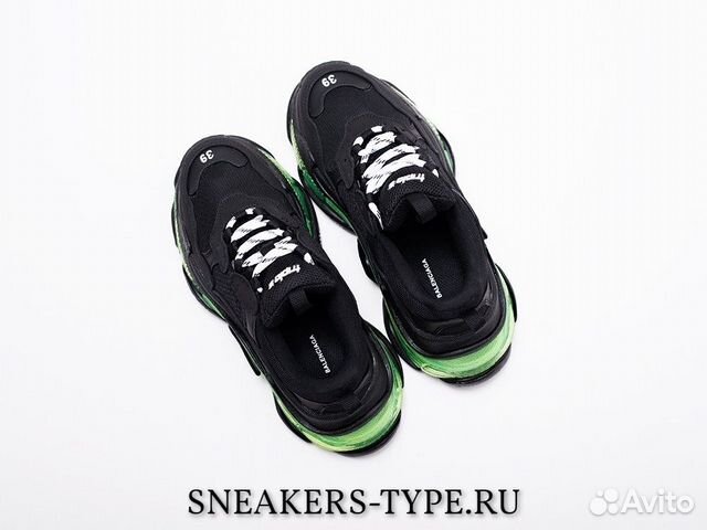 Balenciaga Triple-S Clear Sole Black Green (36-40)