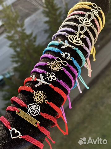 Браслет оберег красная нить на счатье на удачу