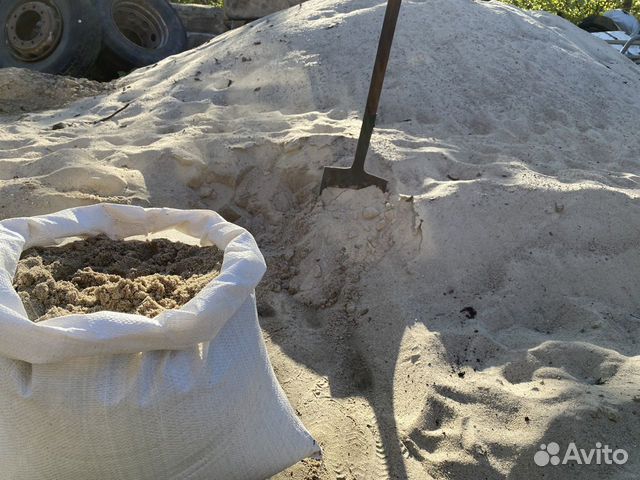Песок «природный» в мешках по 25, 50 кг