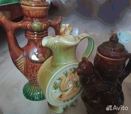 Кувшин Куманец керамика обливная майолика 3шт