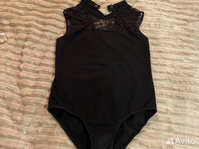 Купальник гимнастический черный