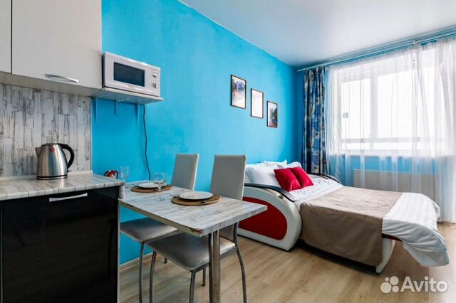 

Квартира-студия, 35 м², 2 кровати
