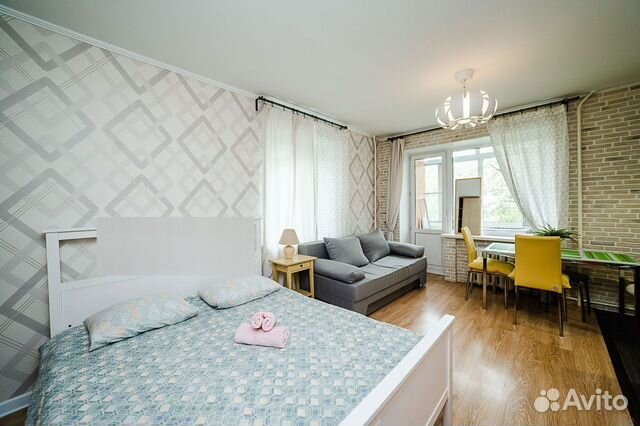 

Квартира-студия, 30 м², 2 кровати