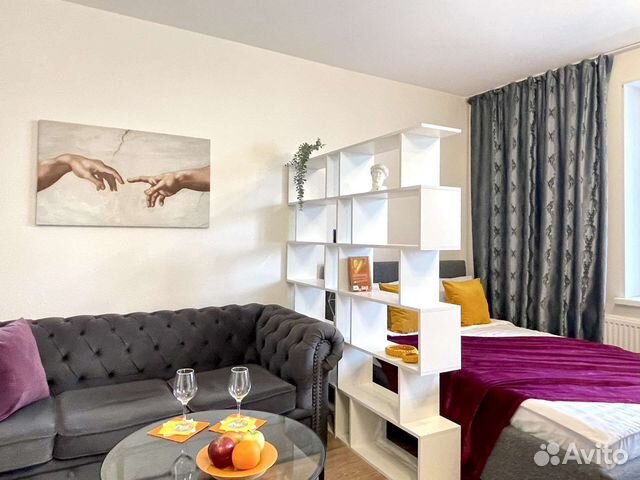 

Квартира-студия, 33 м², 2 кровати