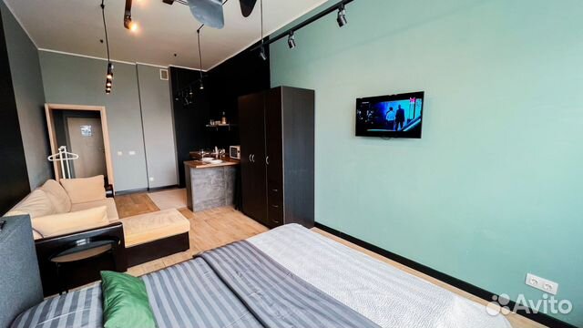 

Квартира-студия, 40 м², 2 кровати