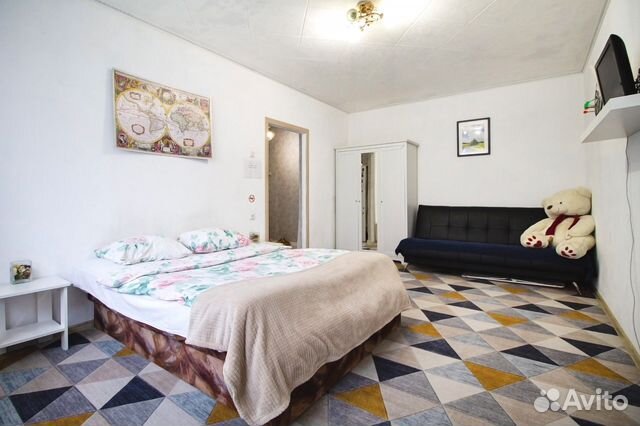 

1-к. квартира, 37 м², 2 кровати