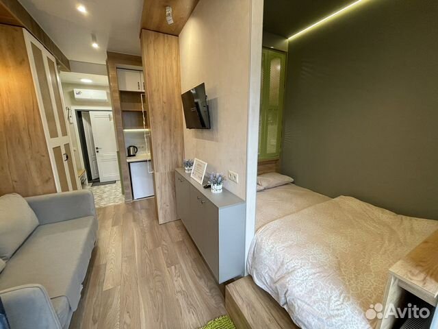 

Квартира-студия, 18 м², 2 кровати