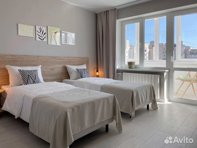 

1-к. квартира, 38 м², 3 кровати