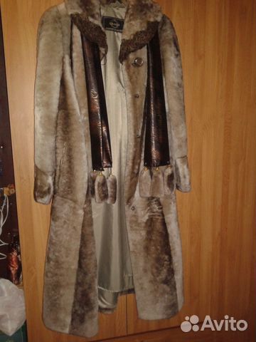 Новая шуба с воротником шарфом