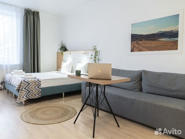 

Квартира-студия в апарт-отеле, 32 м², 2 кровати