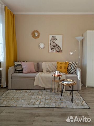 

Квартира-студия, 33 м², 2 кровати