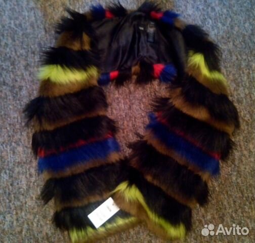 Шарф из искусственного меха цветной ASOS