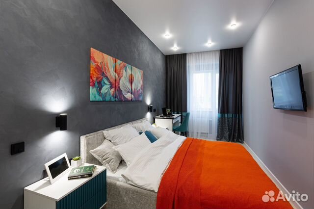 

1-к. квартира, 45 м², 2 кровати