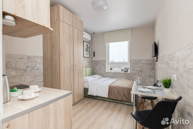 

Квартира-студия в апарт-отеле, 18 м², 1 кровать