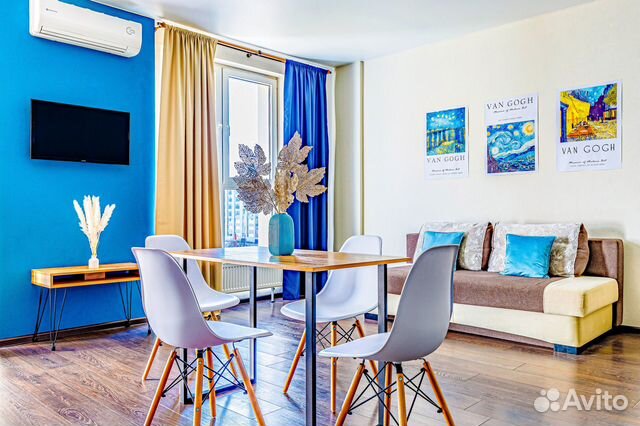 

Квартира-студия, 45 м², 2 кровати