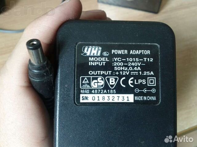 Блок питания/Battery charger 12V, 1.25A, 25W