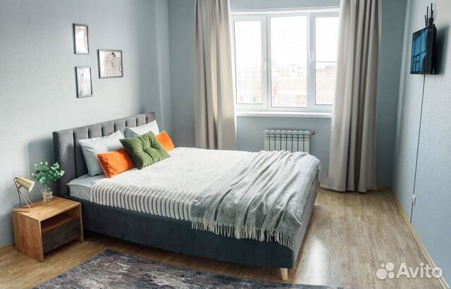 

1-к. квартира, 40 м², 2 кровати