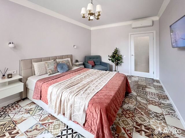 

1-к. квартира, 46 м², 3 кровати